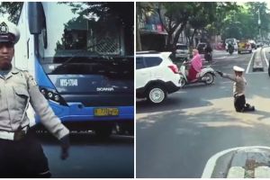 Kisah Ahmad Junaedi, pria difabel sukarela atur lalu lintas