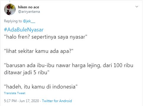 10 Cuitan lucu petunjuk bule nyasar ini malah bikin nyengir