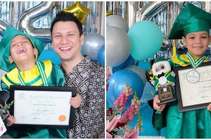 6 Momen perayaan kelulusan Juna anak Titi Kamal, piknik di rumah