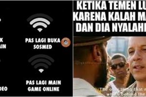 9 Meme lucu jaringan lag pas main game ini bikin tepuk jidat