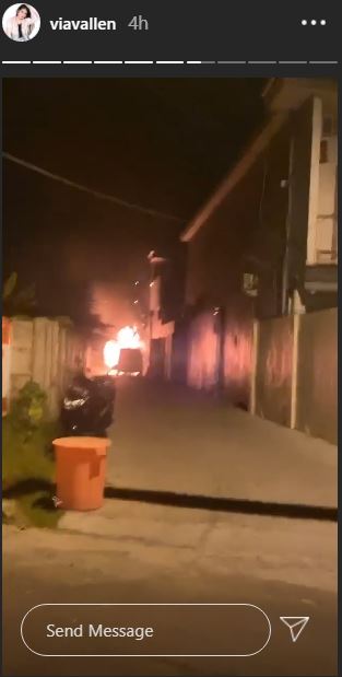 Kronologi mobil mewah Via Vallen terbakar, pelaku siram bensin