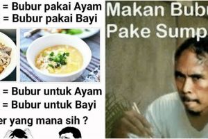 10 Meme lucu bubur ayam, bikin ketawa sampai lapar