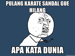 10 Meme realita kehilangan sandal ini bikin ketawa kesal