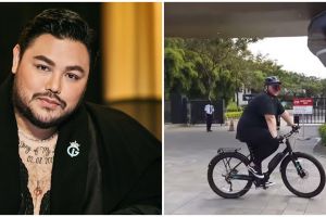 8 Momen Ivan Gunawan gowes perdana pakai sepeda baru, ngos-ngosan