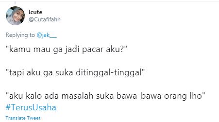 10 Cuitan lucu #TerusUsaha bikin jomblo pantang menyerah