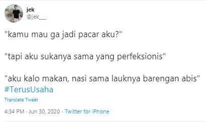 10 Cuitan lucu #TerusUsaha bikin jomblo pantang menyerah