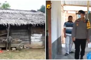 Cerita haru gubuk reyot buruh tani disulap jadi layak huni oleh polisi