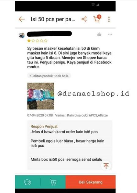 10 Potret lucu beli masker di online shop, bikin ngakak