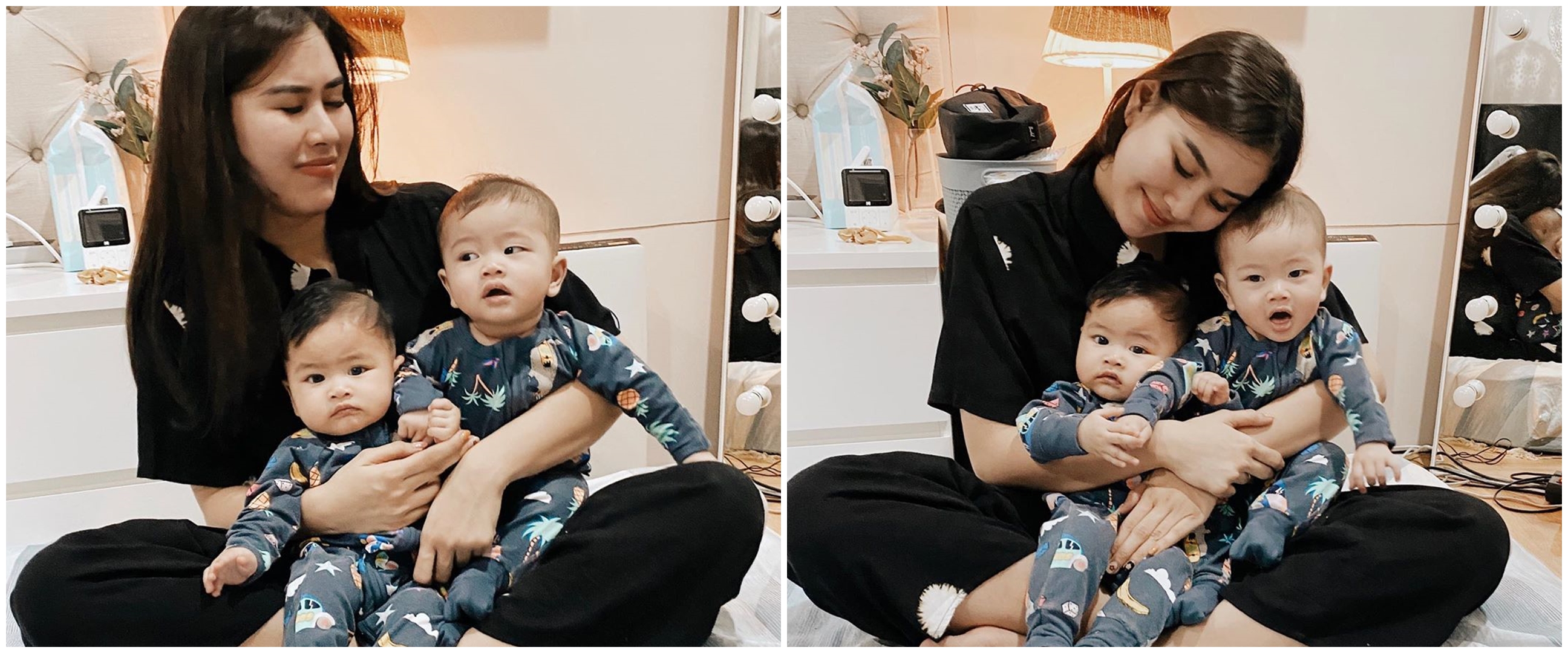 11 Momen Syahnaz urus si kembar tanpa babysitter, sempat panik