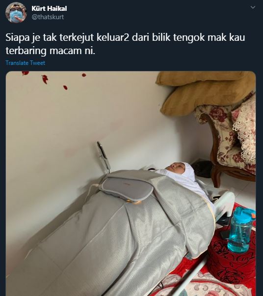 Pria panik ibunya terbujur kaku berkain putih, endingnya tak terduga