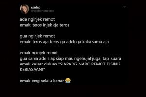 10 Kebiasaan emak-emak ini bikin anak auto tepuk jidat