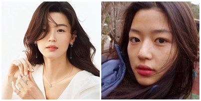 Potret 10 seleb Korea pakai vs tanpa makeup, tetap glowing