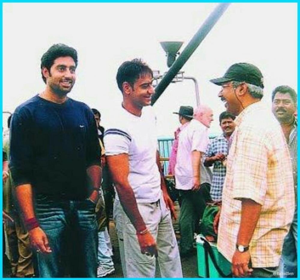 8 Foto kedekatan Ajay Devgn & Abhishek Bachchan, bak saudara kandung
