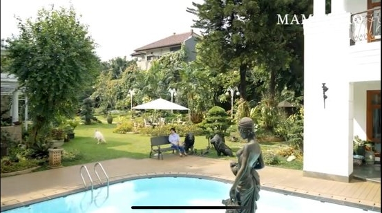 5 Potret halaman belakang rumah Hotma Sitompoel, luas banget