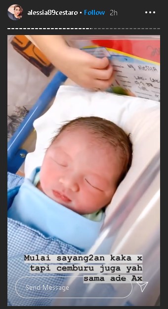 8 Momen Alessia Cestaro melahirkan anak ketiga