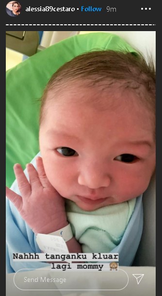 8 Momen Alessia Cestaro melahirkan anak ketiga