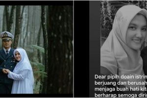 Viral, wanita ini kenang suami yang hilang saat melaut