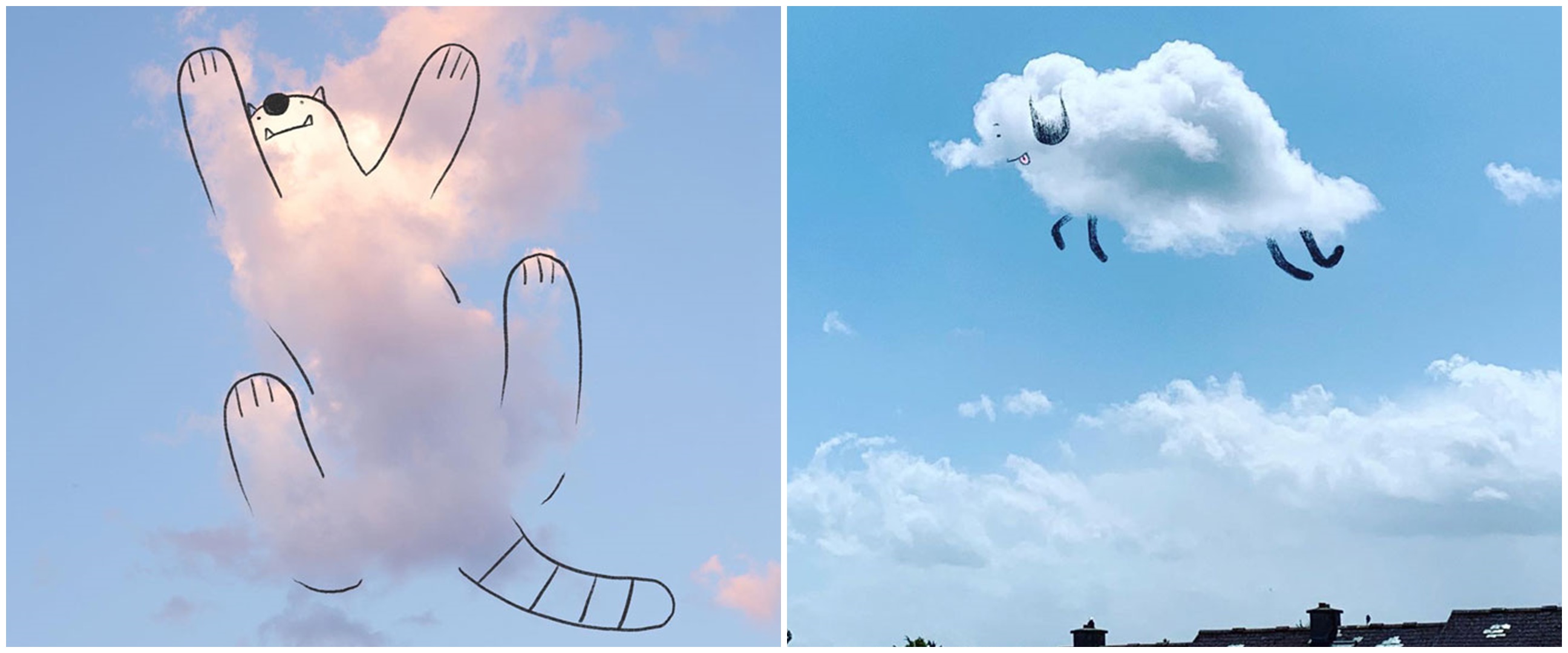 10 Gambar  di atas awan ini bukti kreatifnya imajinasi  
