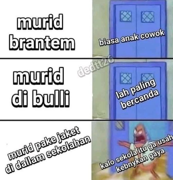 10 Meme lucu momen ngeselin di sekolah ini bikin nostalgia