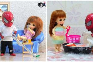 Begini jadinya kalau Spider-Man jadi bapak rumah tangga, kocak