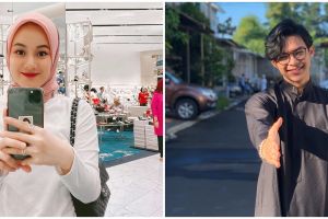 Senyum bahagia Dinda Hauw dan Rey Mbayang usai resmi nikah