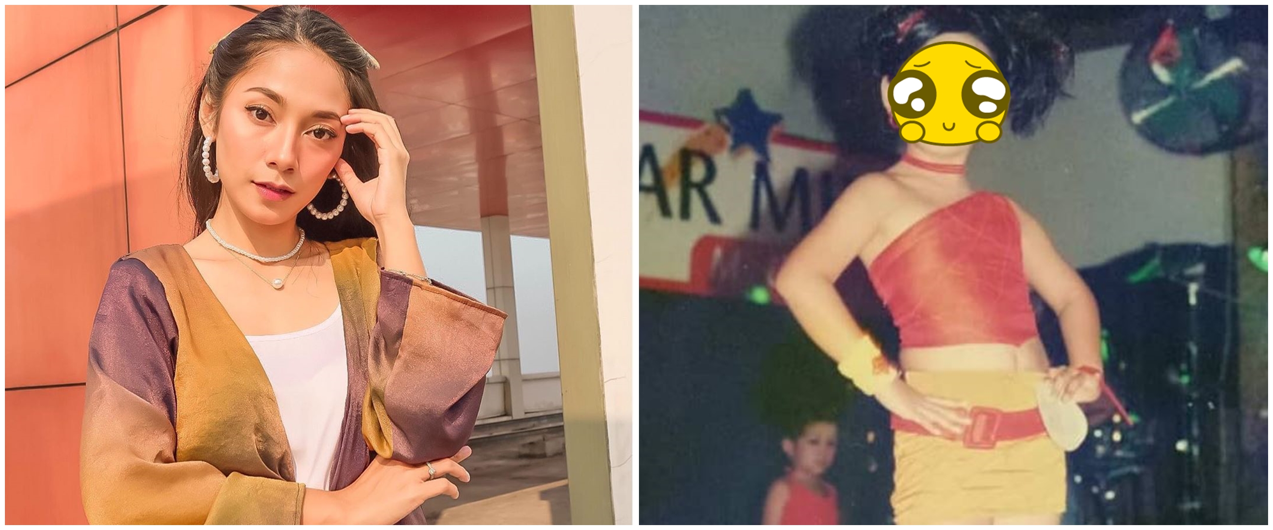 7 Potret masa kecil Dinda Kirana, aura bintangnya sudah terpancar