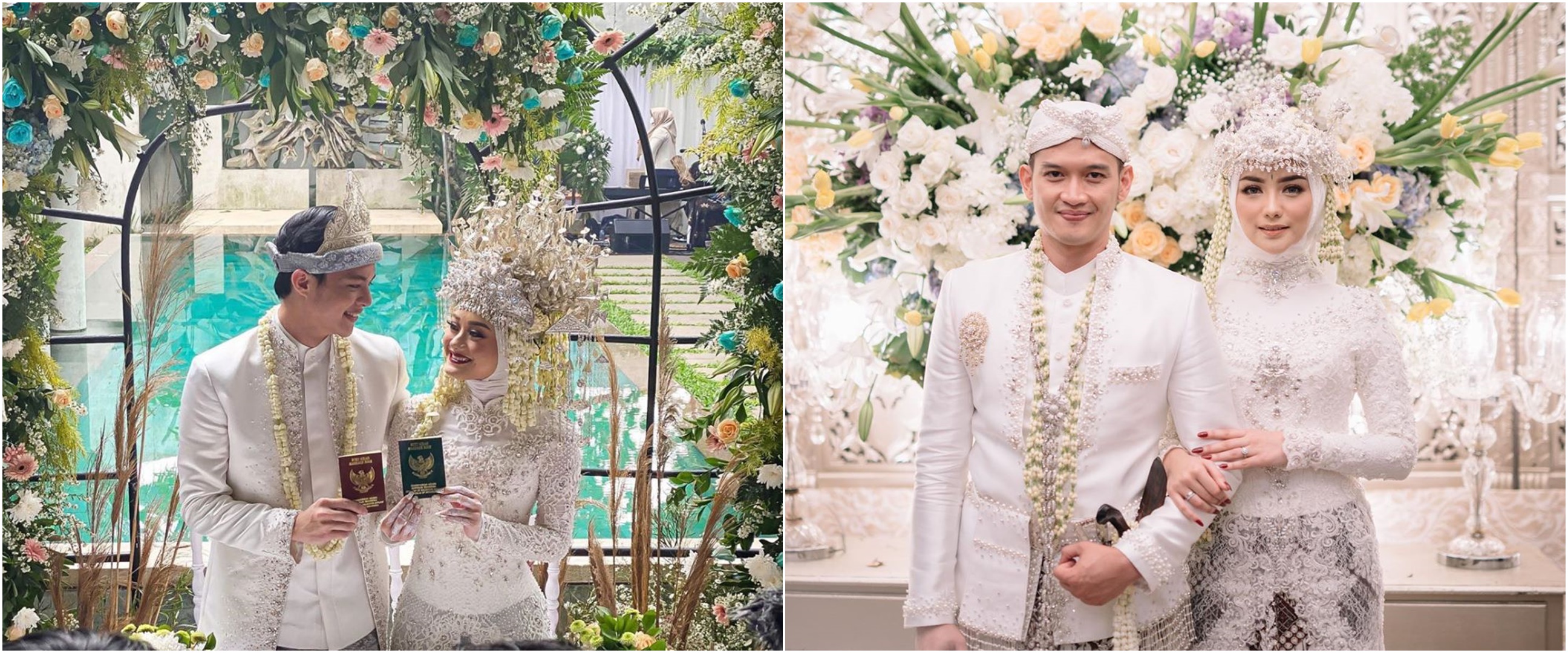 10 Pasangan seleb menikah tanpa pacaran, terbaru Dinda Hauw