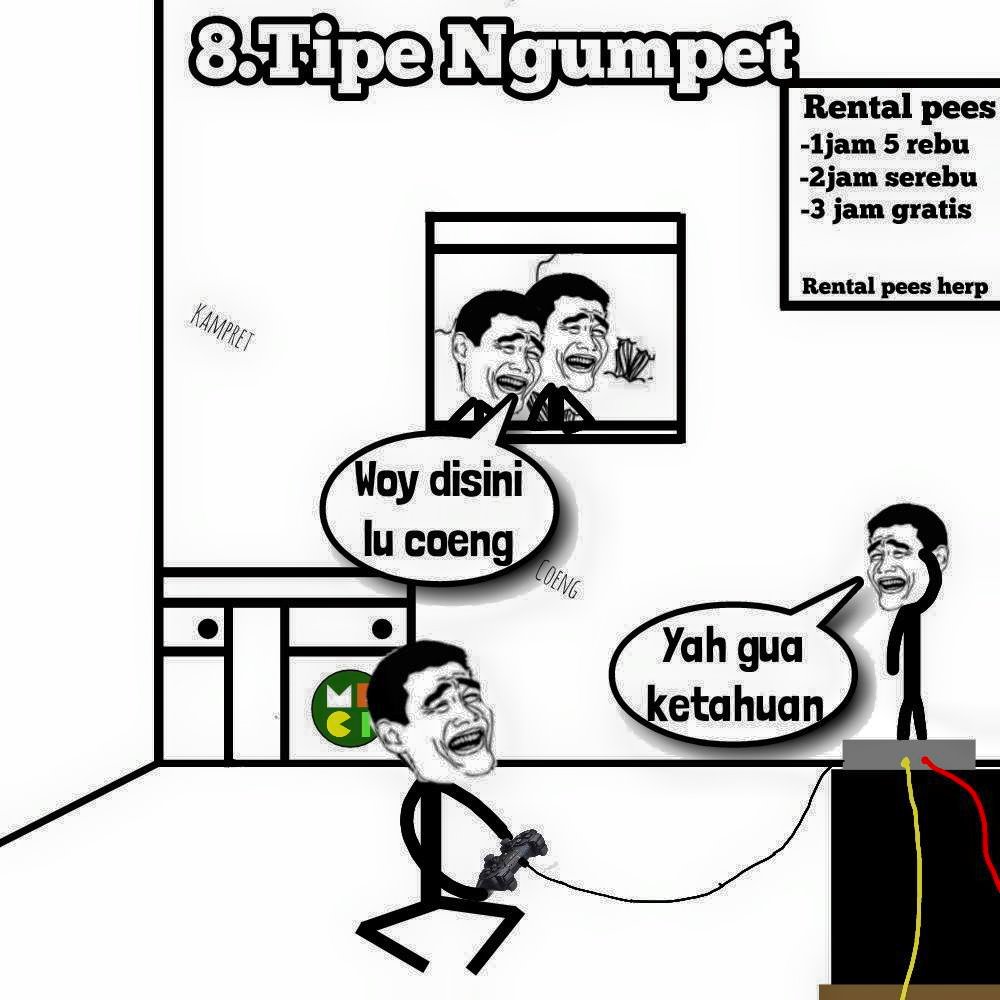 10 Tipe anak rental PS, mungkin kamu salah satunya