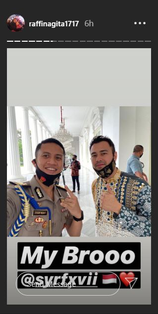 5 Momen Raffi Ahmad ketemu Presiden Jokowi, sepatunya bikin salfok