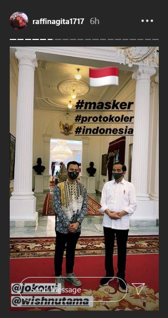 5 Momen Raffi Ahmad ketemu Presiden Jokowi, sepatunya bikin salfok