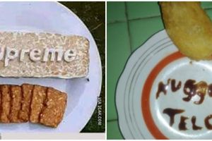 9 Potret kreasi makanan berbentuk pola huruf, kocak