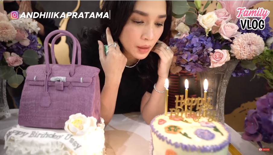 11 Potret pesta ultah Ussy Sulistiawaty ke-40, kado spesial saat hamil