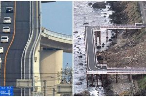 8 Penampakan nyeleneh jalan raya bikin mikir dua kali buat lewat