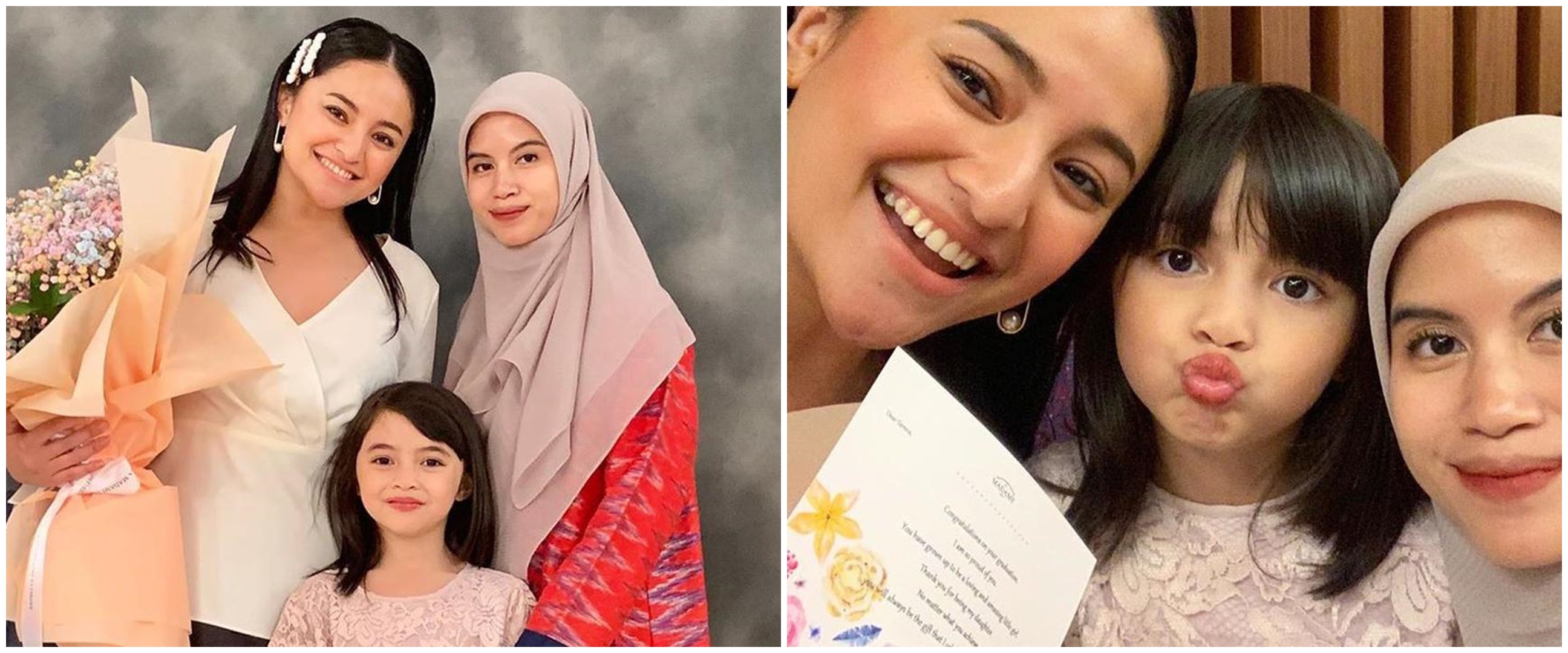 5 Momen Marshanda bareng istri Ben Kasyafani asuh Sienna, kompak