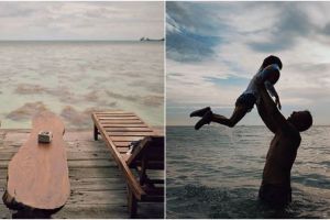 Momen 8 seleb liburan ke pantai saat new normal, ada yang babymoon