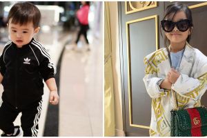 Gaya 7 balita seleb kenakan barang branded, stylish abis