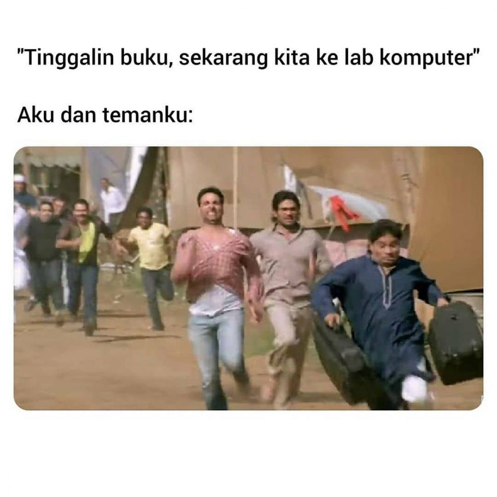 10 Meme pelajaran komputer di SMA, lucunya bikin senyum nostalgia