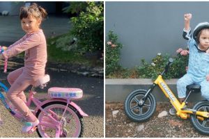 Hobi gowes sejak dini, harga sepeda 6 anak seleb ini fantastis