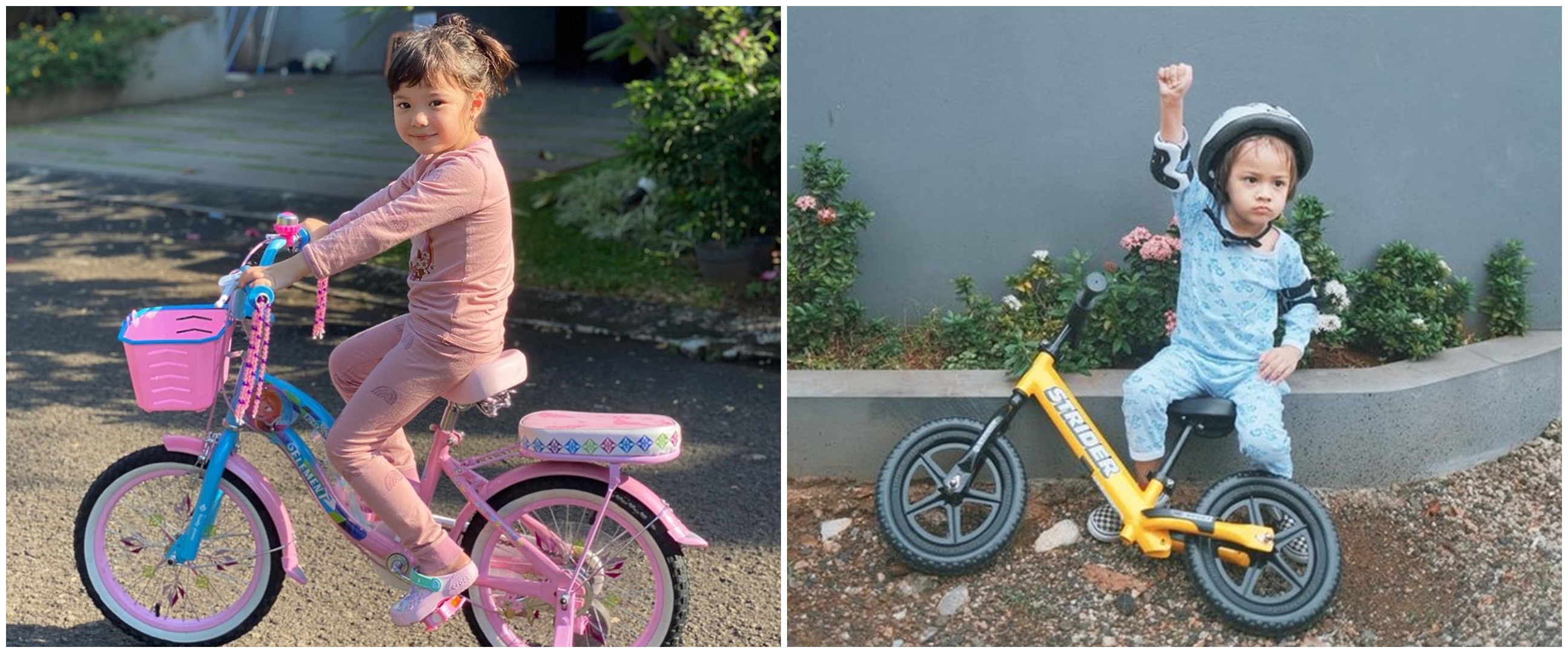 Hobi gowes sejak dini, harga sepeda 6 anak seleb ini fantastis