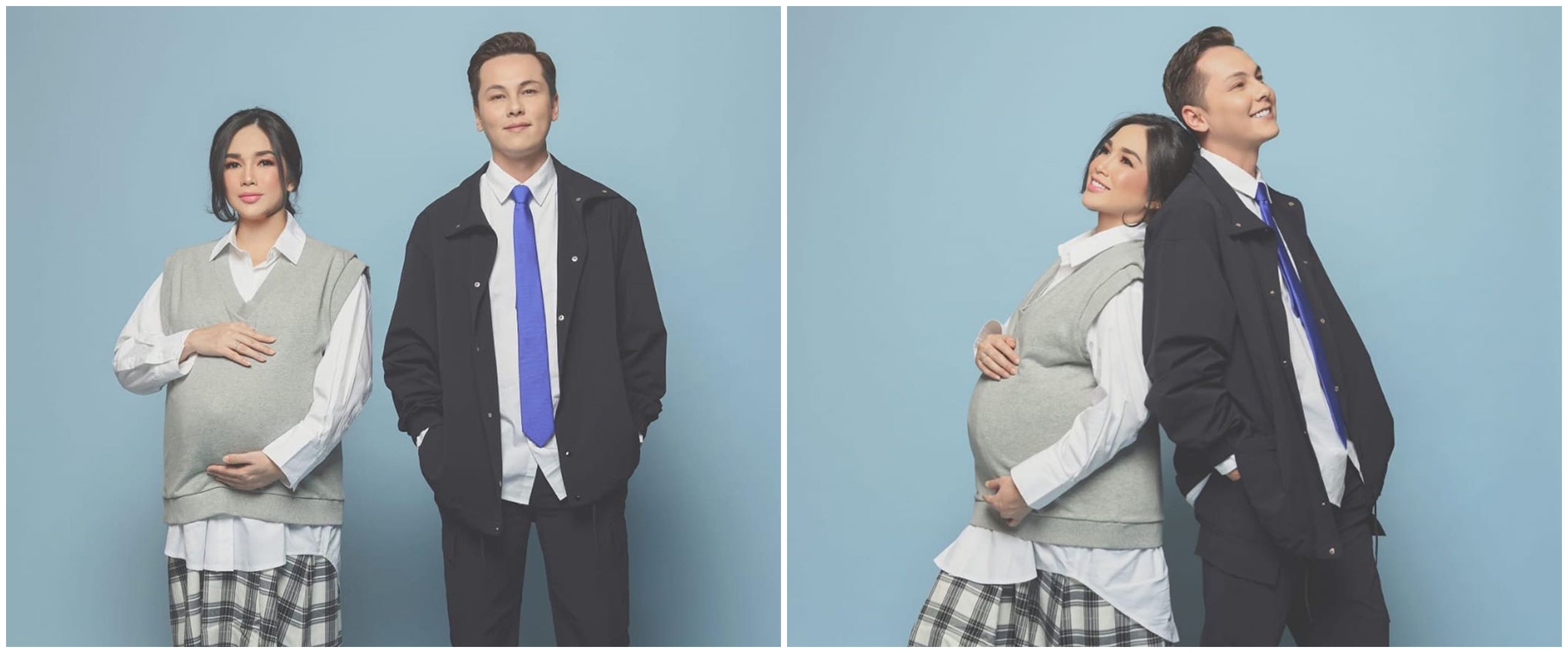 6 Potret maternity Ussy Sulistiawaty hamil anak ke-5, bergaya Korea