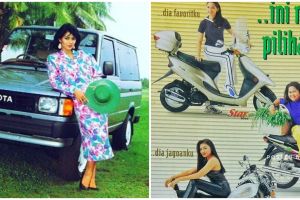 Penampilan 7 seleb saat jadi bintang iklan mobil & sepeda motor jadul
