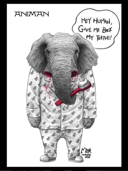 10 Ilustrasi curhatan hewan pada manusia ini mak jleb, bikin sedih