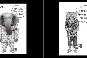 10 Ilustrasi curhatan hewan pada manusia ini mak jleb, bikin sedih