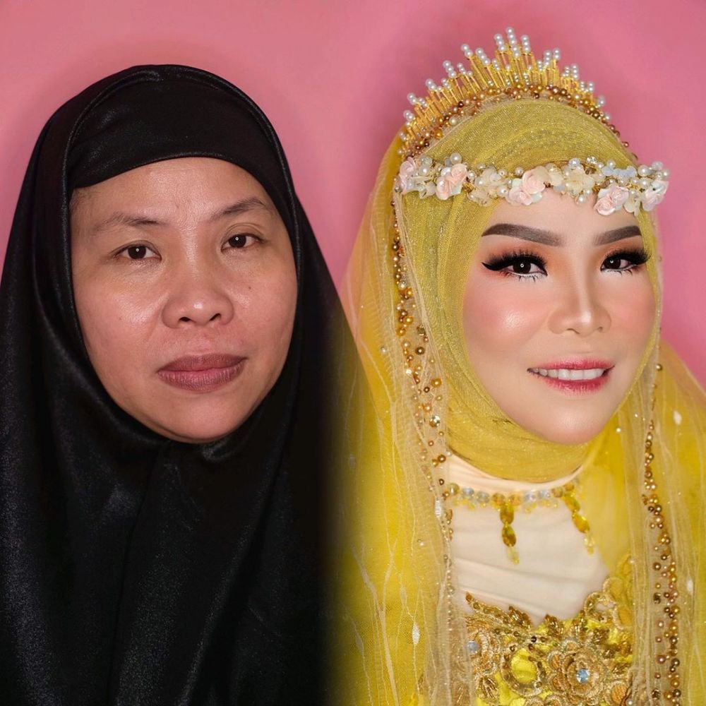 5 Potret viral before-after nenek dirias ini bikin takjub
