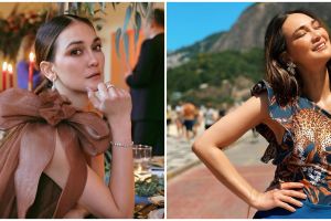 8 Gaya kece Luna Maya saat olahraga, naik sepeda sampai hiking