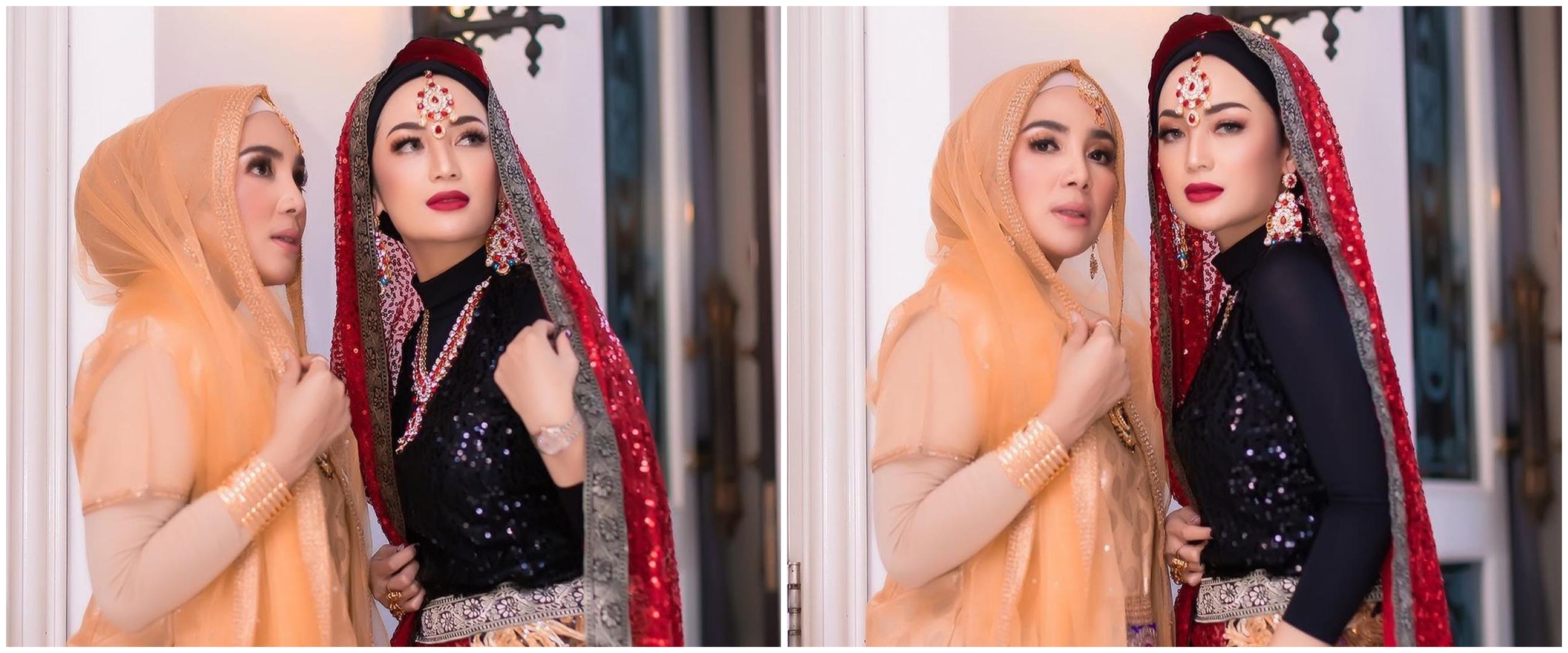 7 Gaya Imel Putri saat arisan bergaya ala artis Bollywood, memesona