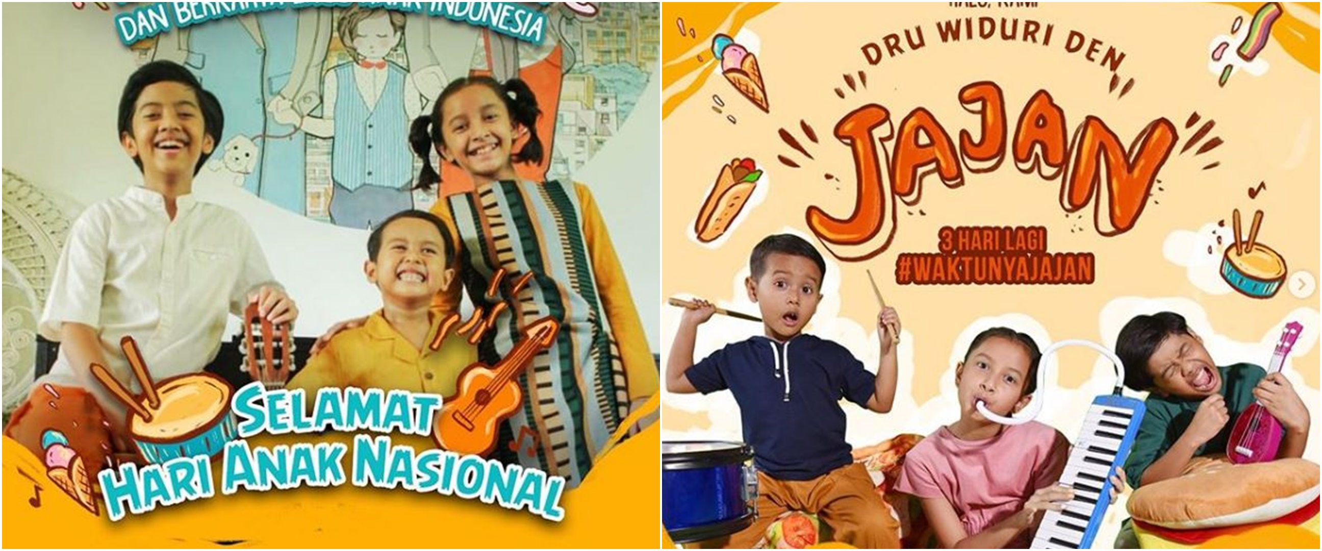 7 Potret anak Dwi Sasono & Widi Mulia rilis lagu di Hari Anak Nasional