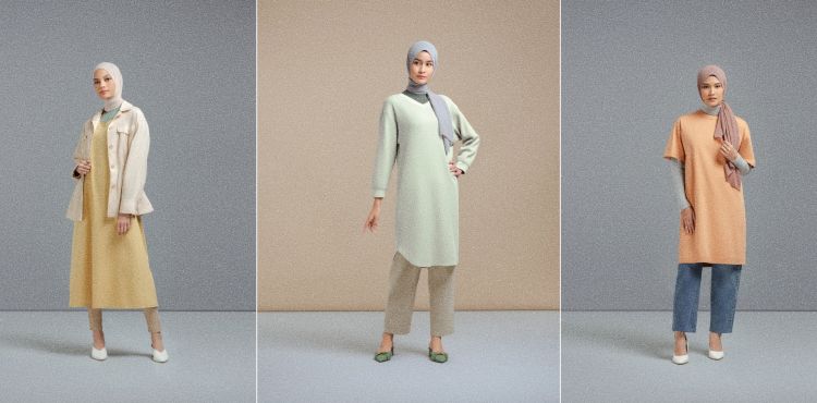 4 Gaya padupadan hijab minimalis rancangan Ayudia, elegan dan stylish