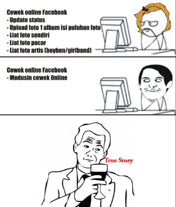 7 Meme beda postingan cowok & cewek di medsos bikin senyum tipis  