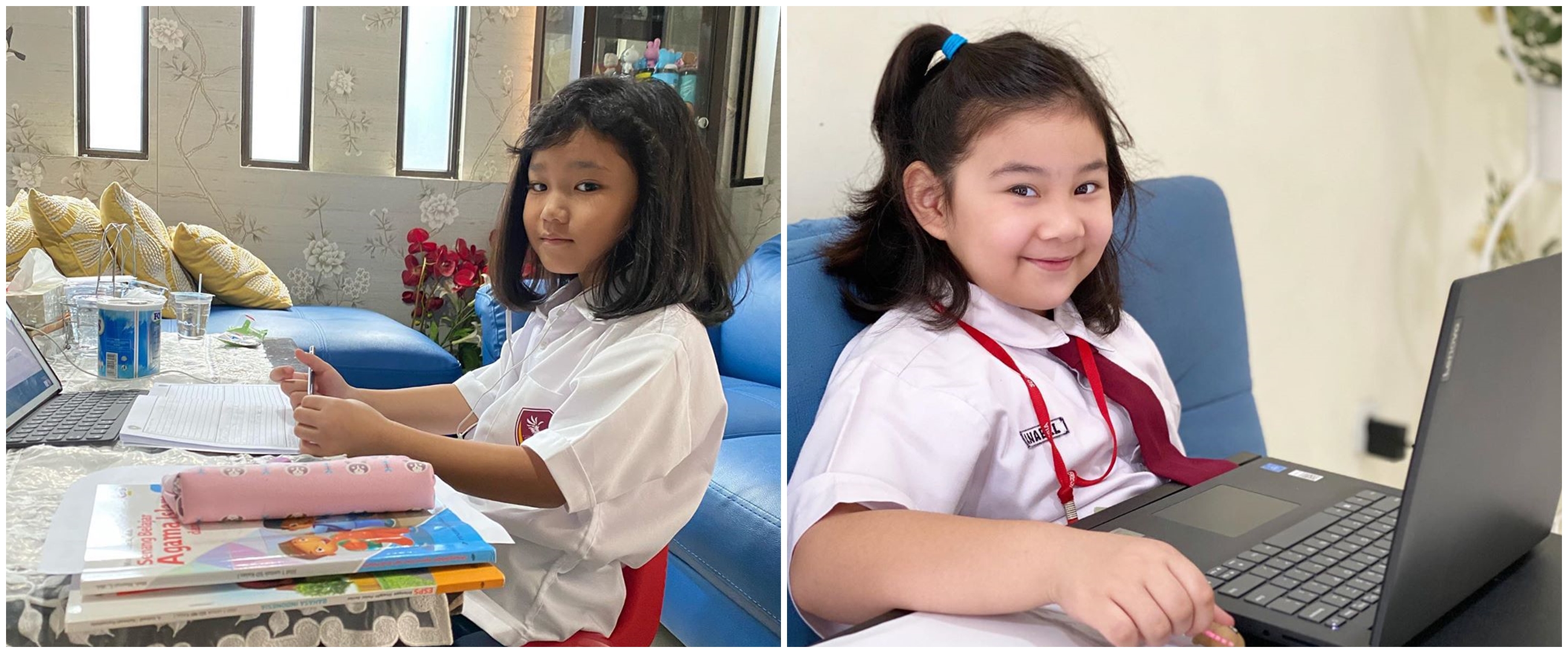 Tahun ajaran baru, ini momen 7 anak seleb sekolah di rumah